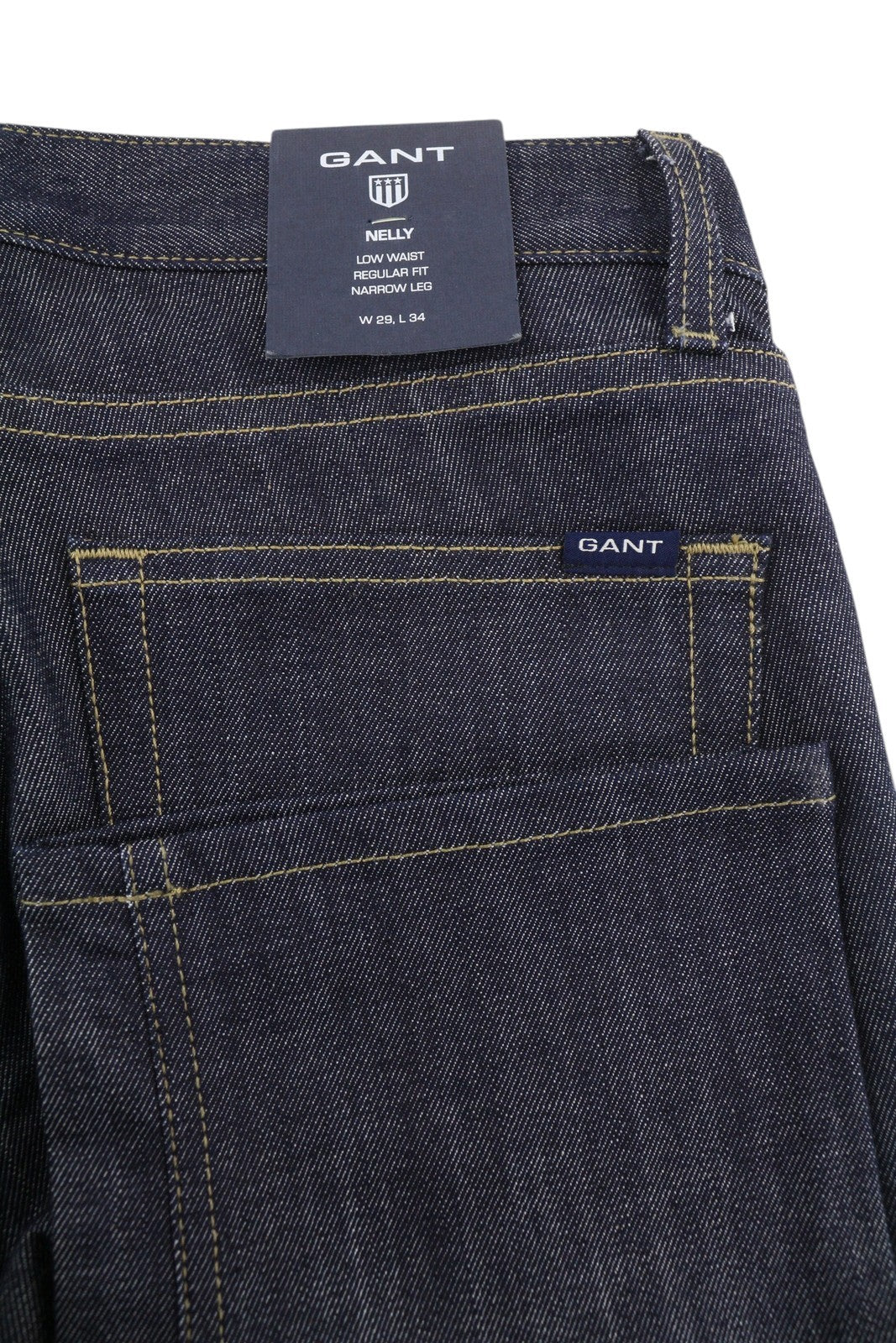 GANT Nelly Women Jeans W29/L34 Low Waist Regular Fit Narrow Leg Dark Blue Denim
