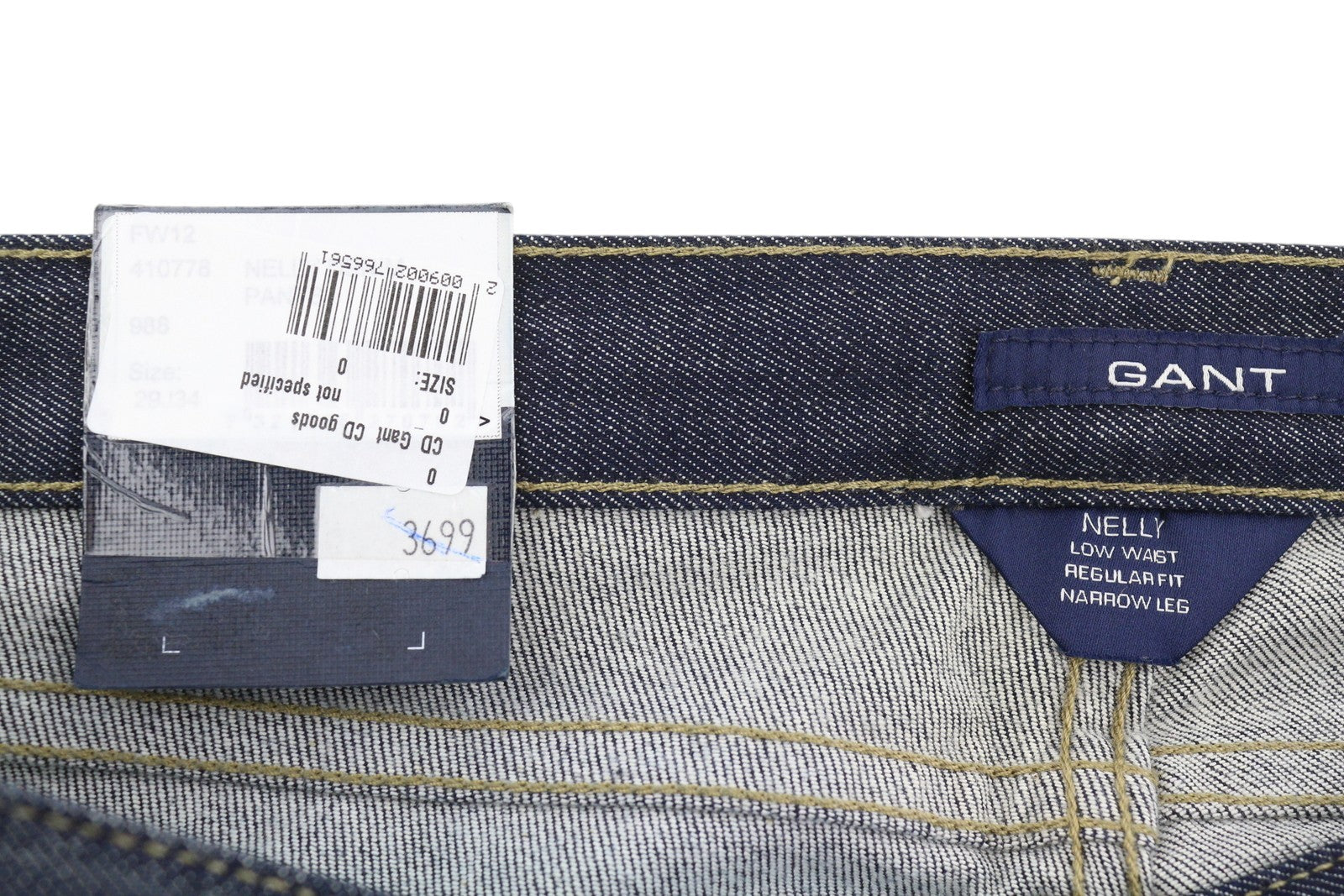 GANT Nelly Women Jeans W29/L34 Low Waist Regular Fit Narrow Leg Dark Blue Denim