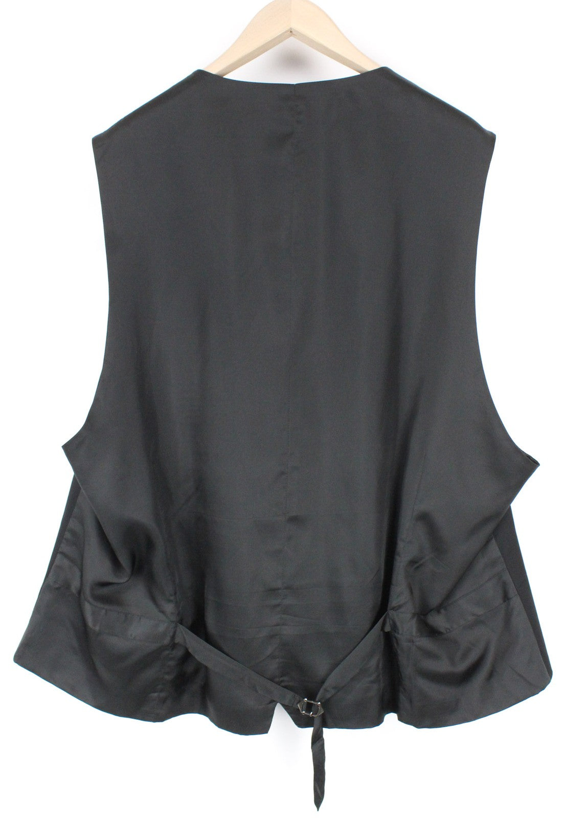 SUITSUPPLY Ferrara vyriška liemenė UK60R juoda, plona vilnonė dryžuota suknelė-liemenė 