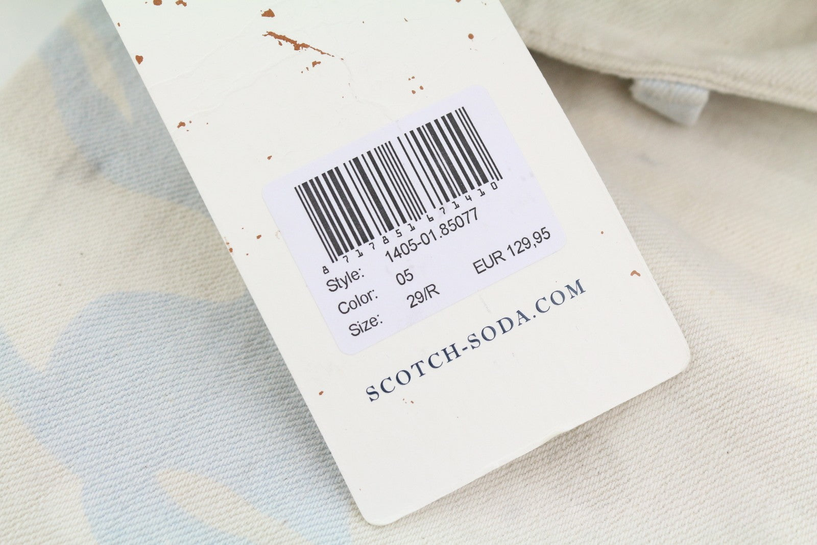 SCOTCH & SODA Stump Men Jeans W29 Light Camouflage Painted Loose Tapered Fit