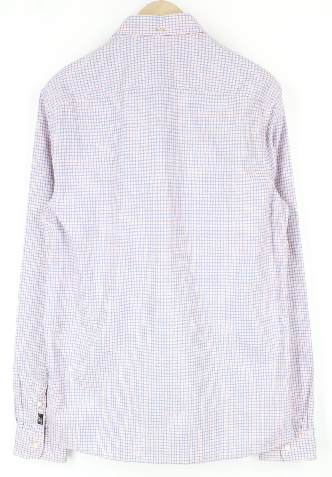 SCOTCH & SODA Men's Shirt ~M Light Pink Pure Cotton Patterned Casual Smart Fit