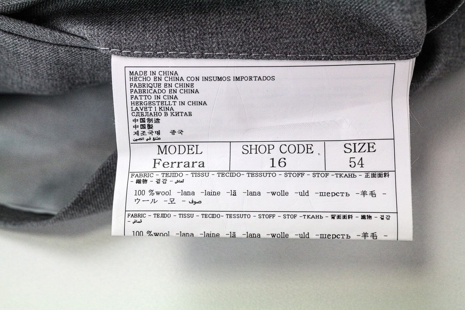 SUITSUPPLY Ferrara Waistcoat UK44R Grey Twill Wool Slim Fit Mid Tone Classic