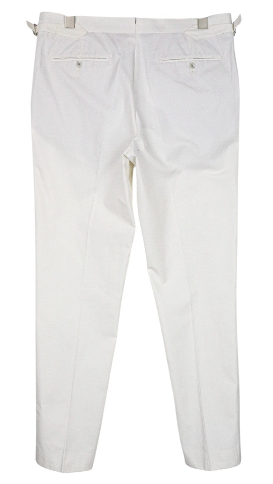 SUITSUPPLY Havana Men's UK42R White Slim Fit Cotton 2 Piece Single Breasted Suit