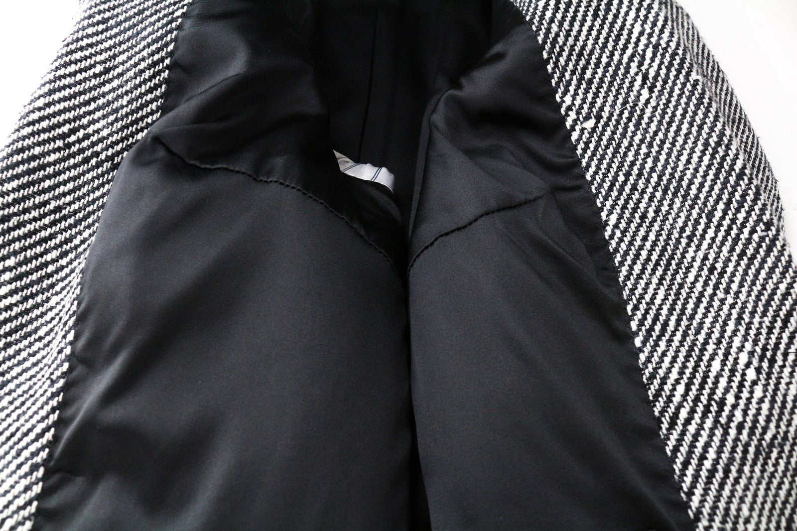 SUITSUPPLY Olivia Women's UK8R Grey Silk Cotton Patterned Peak Lapel Blazer