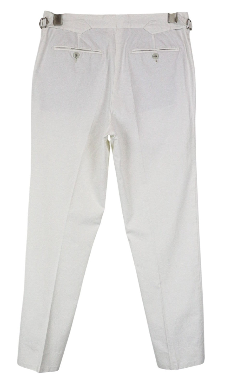 SUITSUPPLY Havana Men's UK34R Off-White Slim Cotton 2 Piece Single Breasted