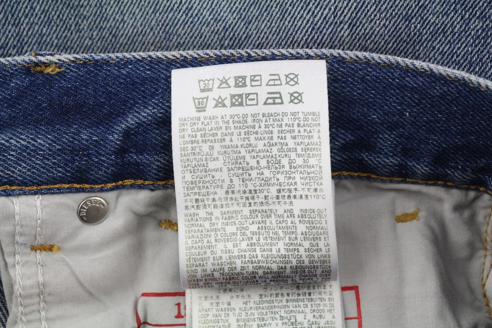 DIESEL 1995 09E02 Men Jeans W31/L32 Blue Distress Ripped Slim Straight RRP$375