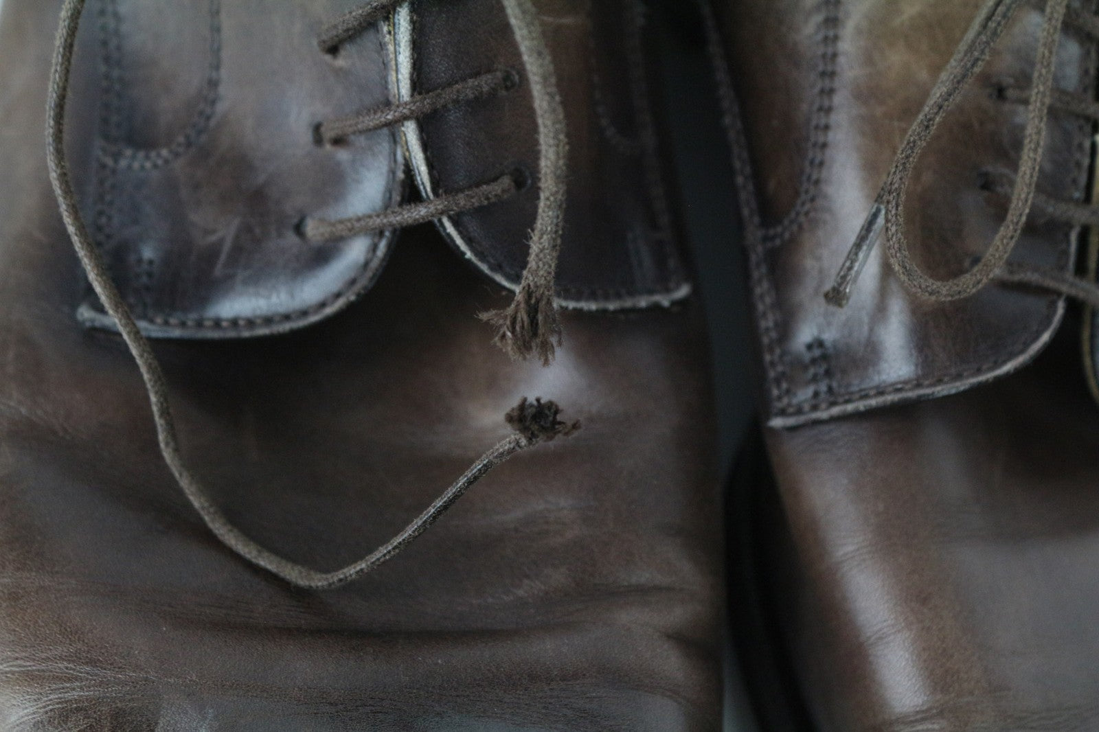 SUITSUPPLY Men's EU43.5 Mid Brown Calf Leather Derby Lace-Up Formal Shoes