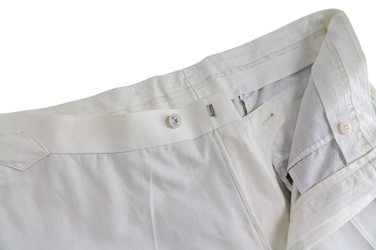 SUITSUPPLY Havana Men's UK40R Off-White Slim Fit Pure Cotton Formal 2Pc Suit