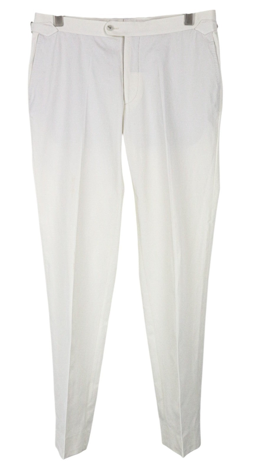 SUITSUPPLY Havana Men's UK40R Off-White Slim Fit Pure Cotton Formal 2Pc Suit