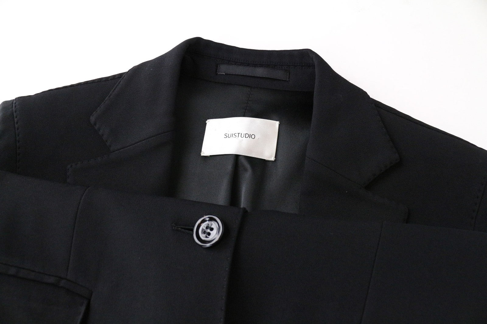 SUITSUPPLY Cameron Women's UK8S Navy Blue Stretch Single Breasted Dress Blazer