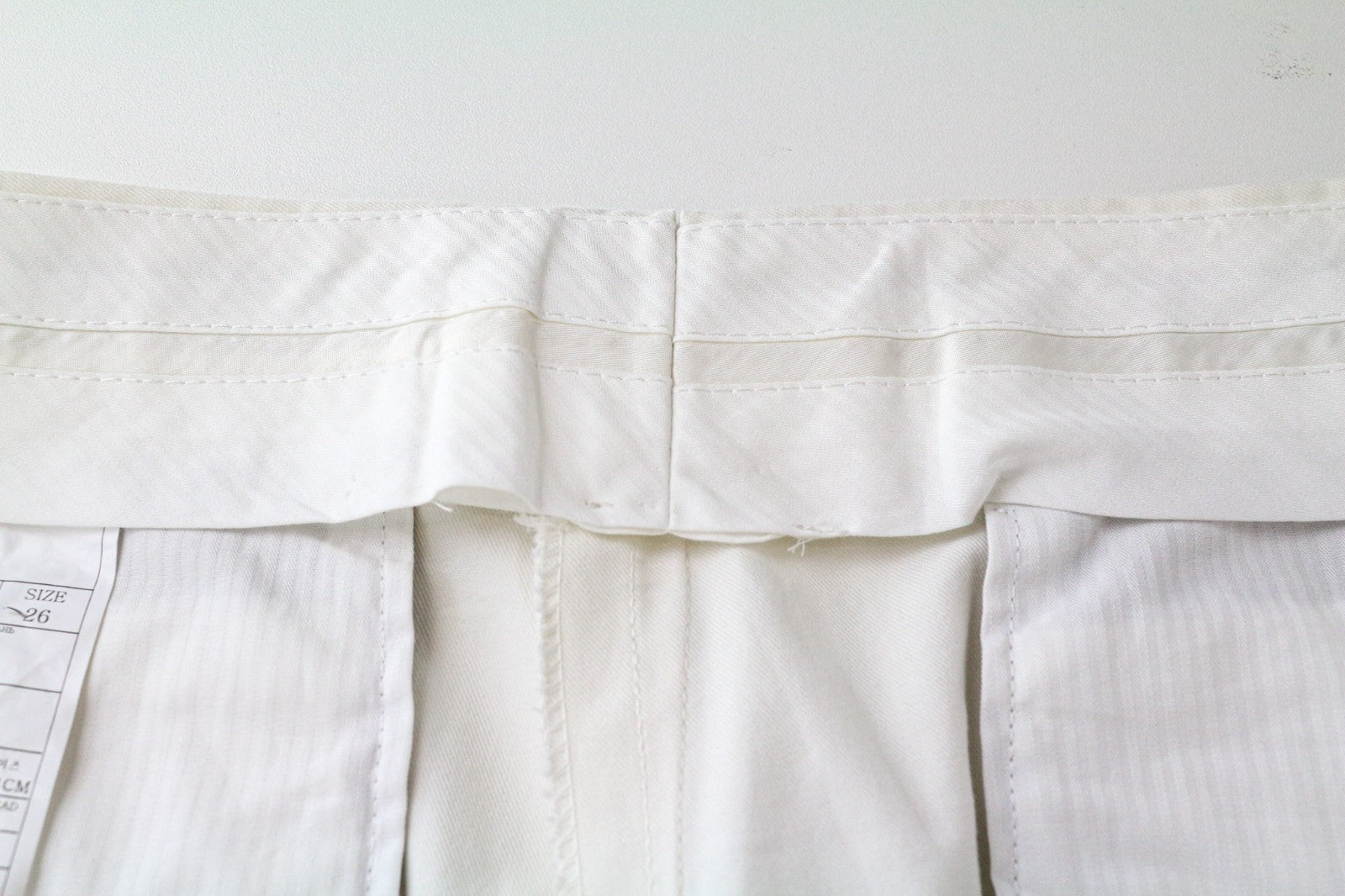 SUITSUPPLY Havana Men's UK42S Off-White Slim Cotton Pleated 2 Piece Classic Suit