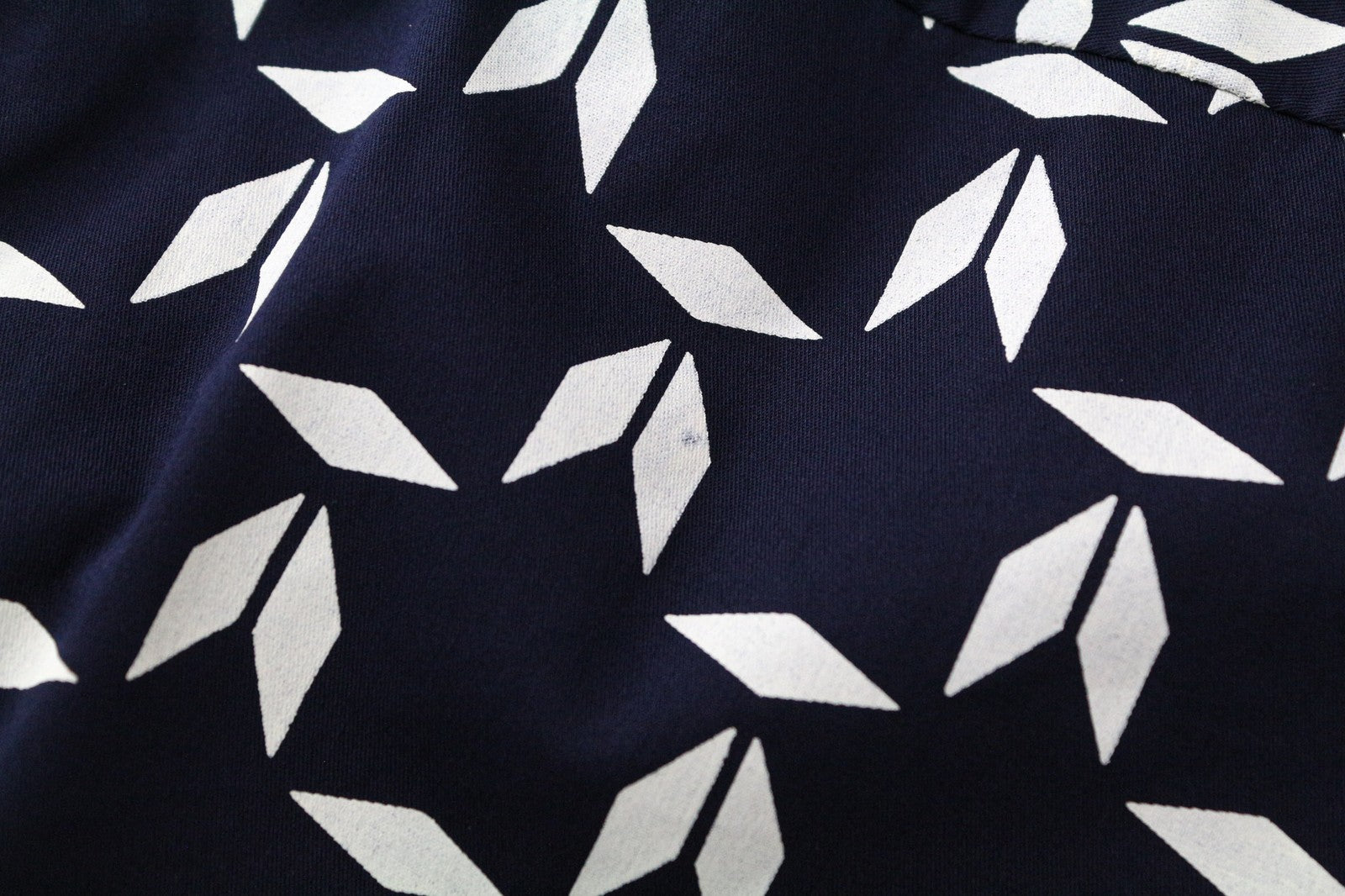 SCOTCH & SODA Men's M Marine Geometric Stretch Cotton Blend Slim Fit Shirt