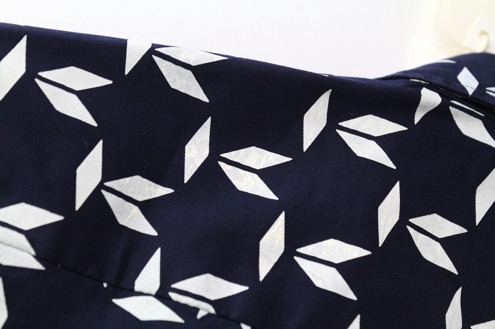 SCOTCH & SODA Men's M Marine Geometric Stretch Cotton Blend Slim Fit Shirt