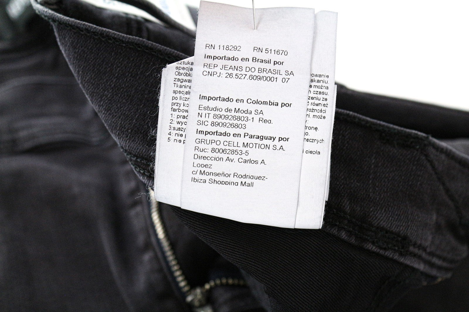 REPLAY Anbass Men's W30/L34 Dark Grey Slim Distressed Stretch Zip Fly Jeans