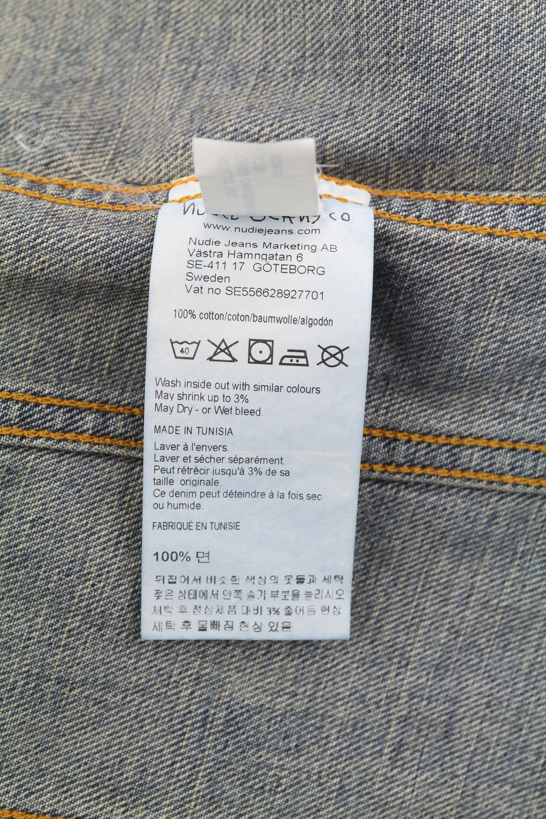 NUDIE JEANS Billy Men Jacket M Shimmering Indigo Button-Up Distress Faded Blue