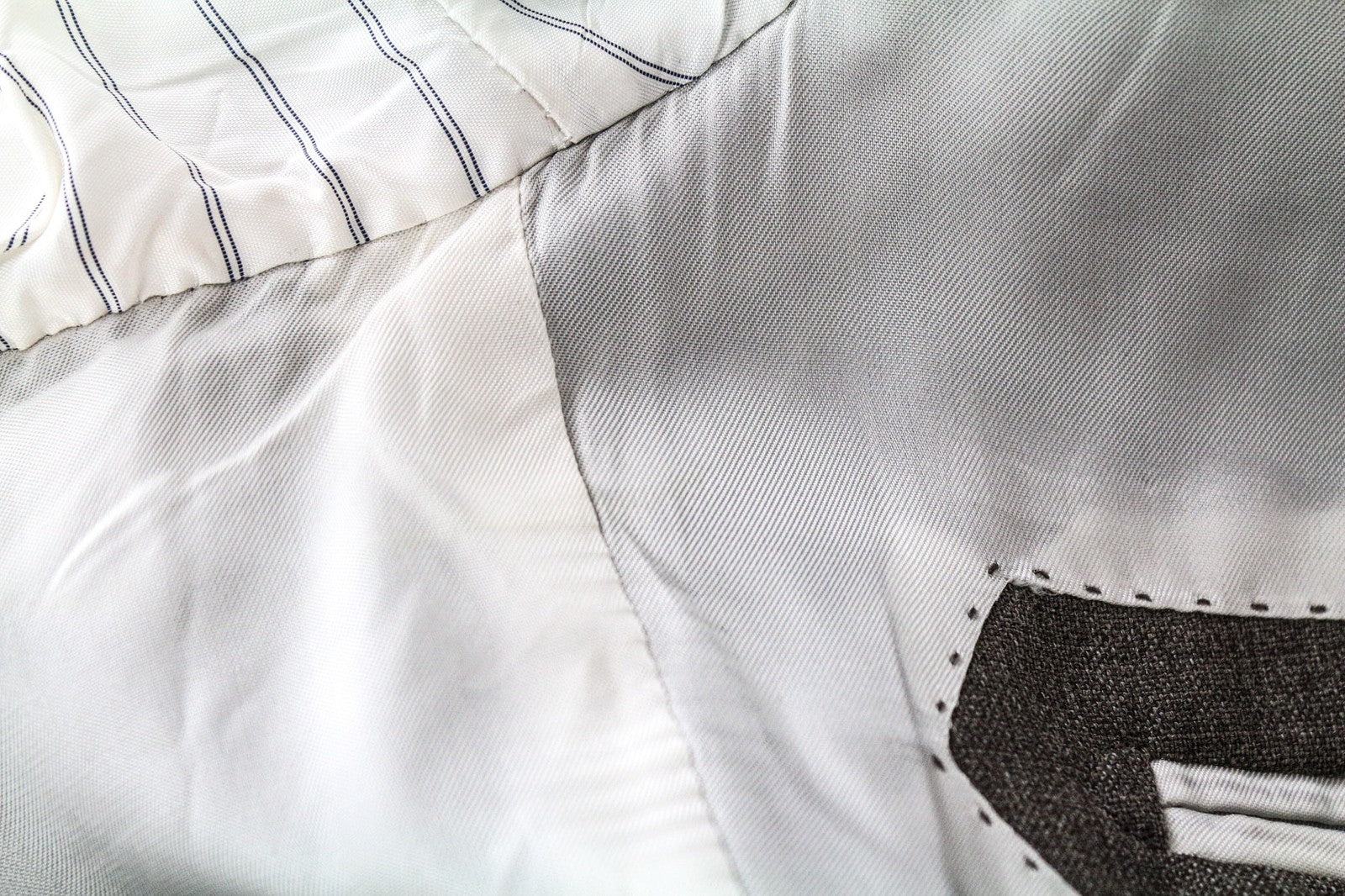 SUITSUPPLY Lazio Men's UK44R Brown Slim Fit Pure Wool Lined Single Breasted