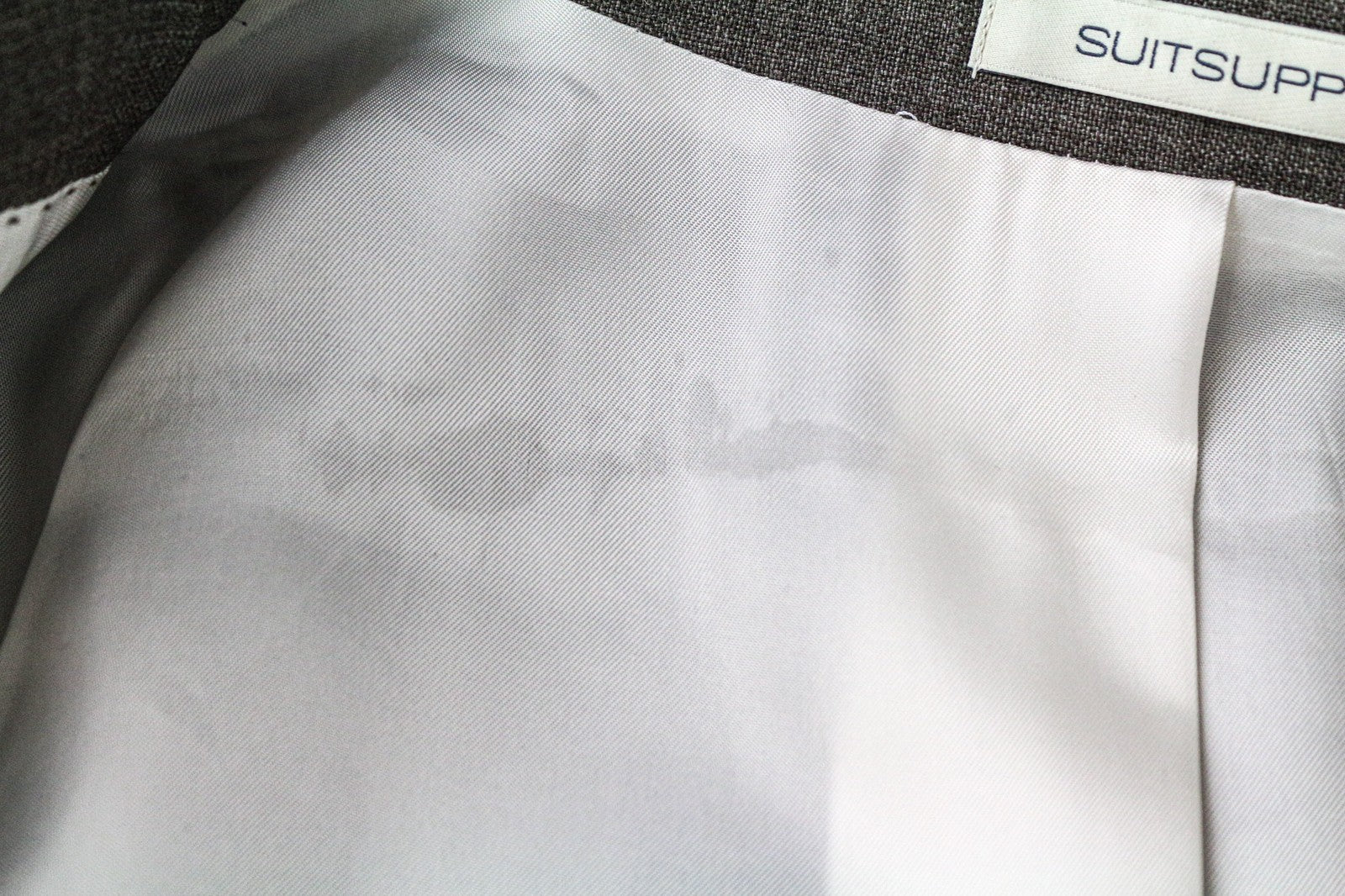 SUITSUPPLY Lazio Men's UK44R Brown Slim Fit Pure Wool Lined Single Breasted