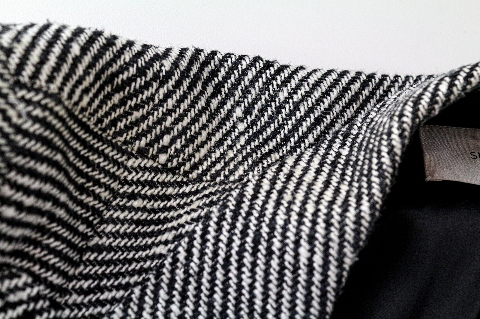 SUITSUPPLY Olivia Women's UK10R Grey Silk Cotton Single Breasted Pattern Blazer