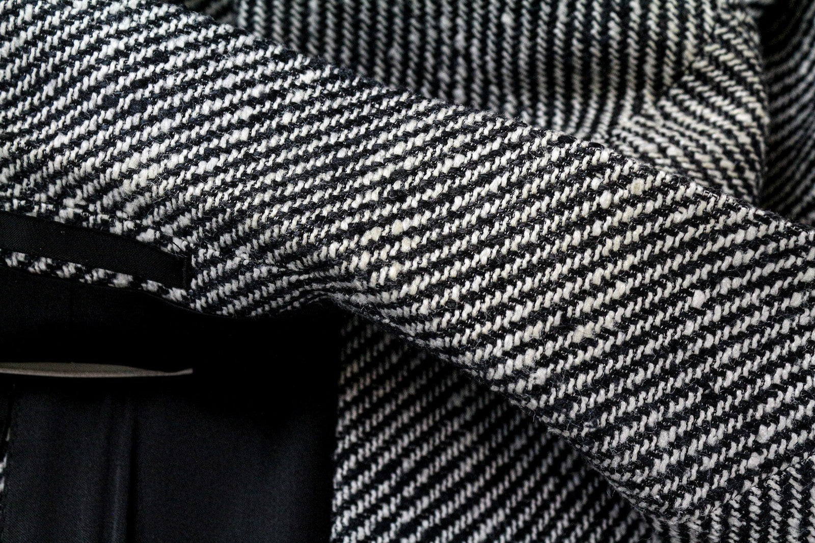 SUITSUPPLY Olivia Women's UK10R Grey Silk Cotton Single Breasted Pattern Blazer