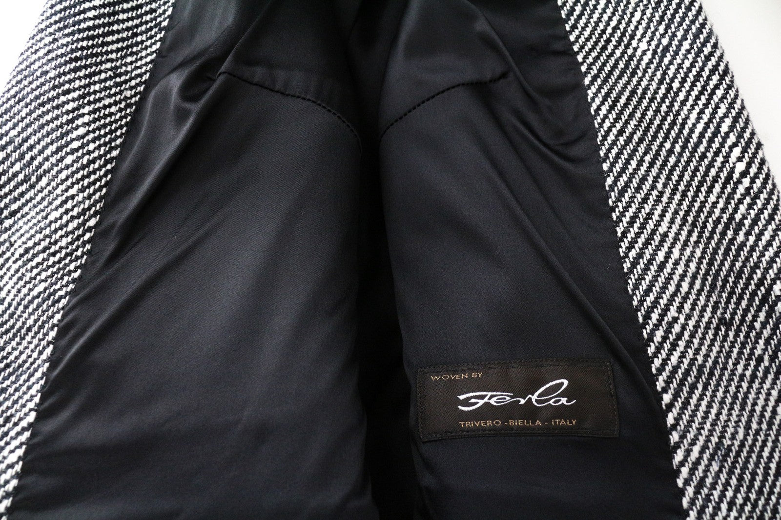 SUITSUPPLY Olivia Women's UK10R Grey Silk Cotton Single Breasted Pattern Blazer