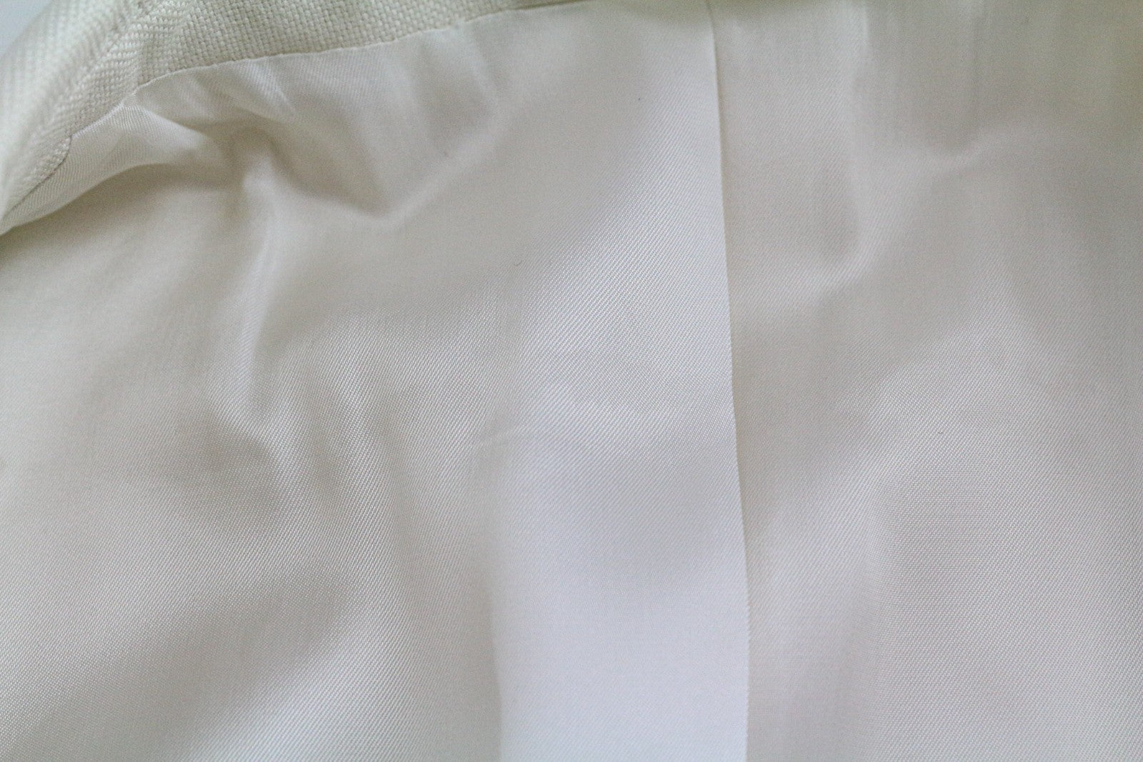 SUITSUPPLY Havana Men's UK38R Off-White Slim Fit Pure Cotton Dress 2 Piece Set