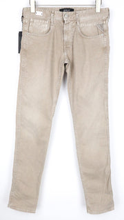 REPLAY Anbass Men's W30/L32 Light Brown Slim Stretch Bull Denim Zip Fly Pants