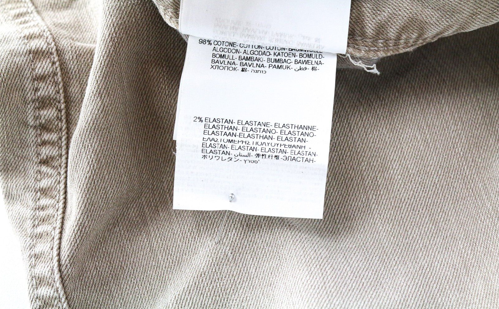 REPLAY Anbass Men's W30/L32 Light Brown Slim Stretch Bull Denim Zip Fly Pants