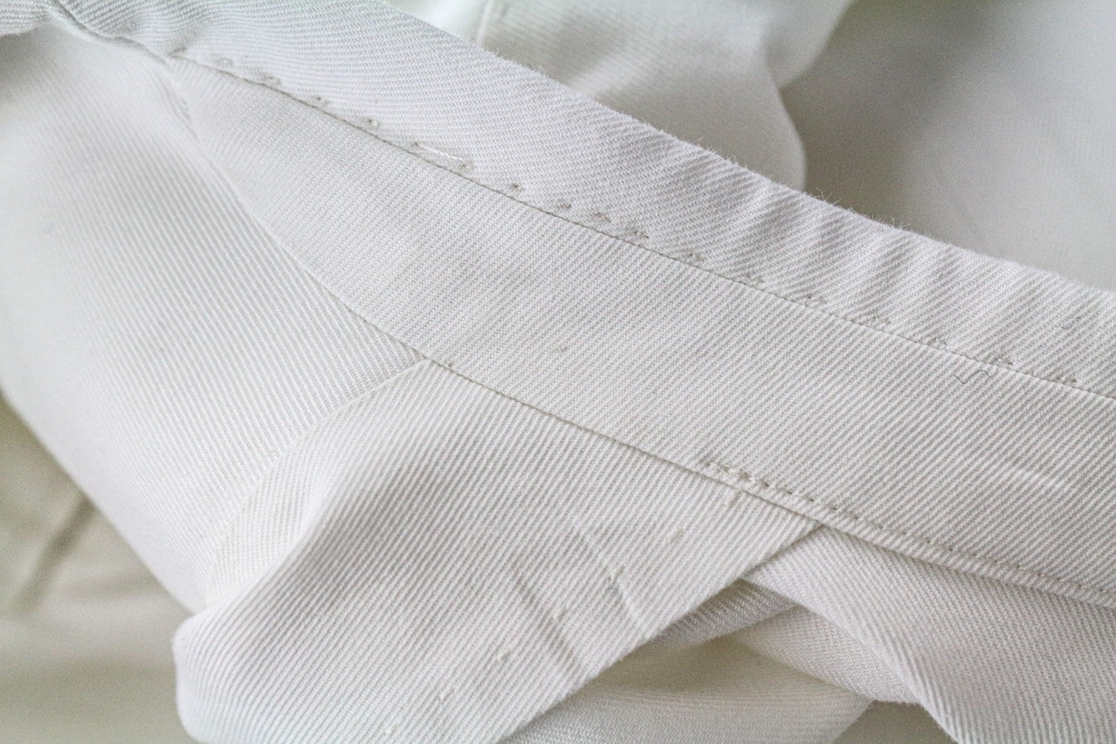 SUITSUPPLY Havana Men's UK38R Off-White Slim Cotton Single Breasted 2Pc Blazer