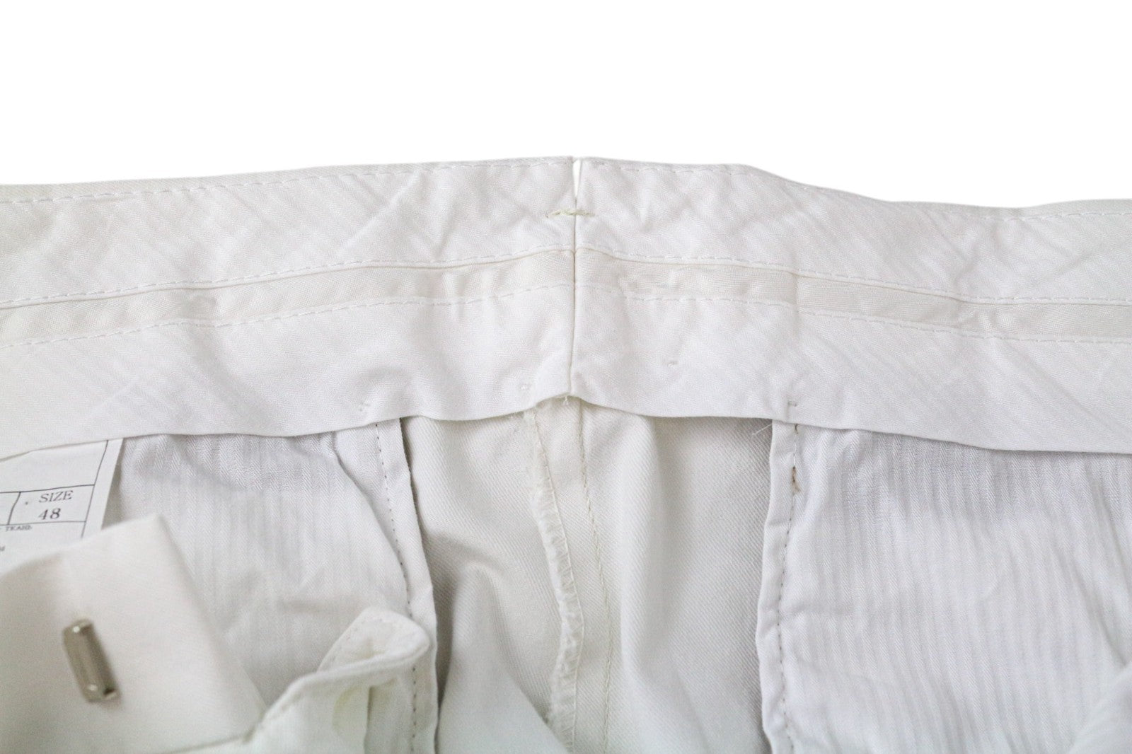 SUITSUPPLY Havana Men's UK38R Off-White Slim Cotton Single Breasted 2Pc Blazer