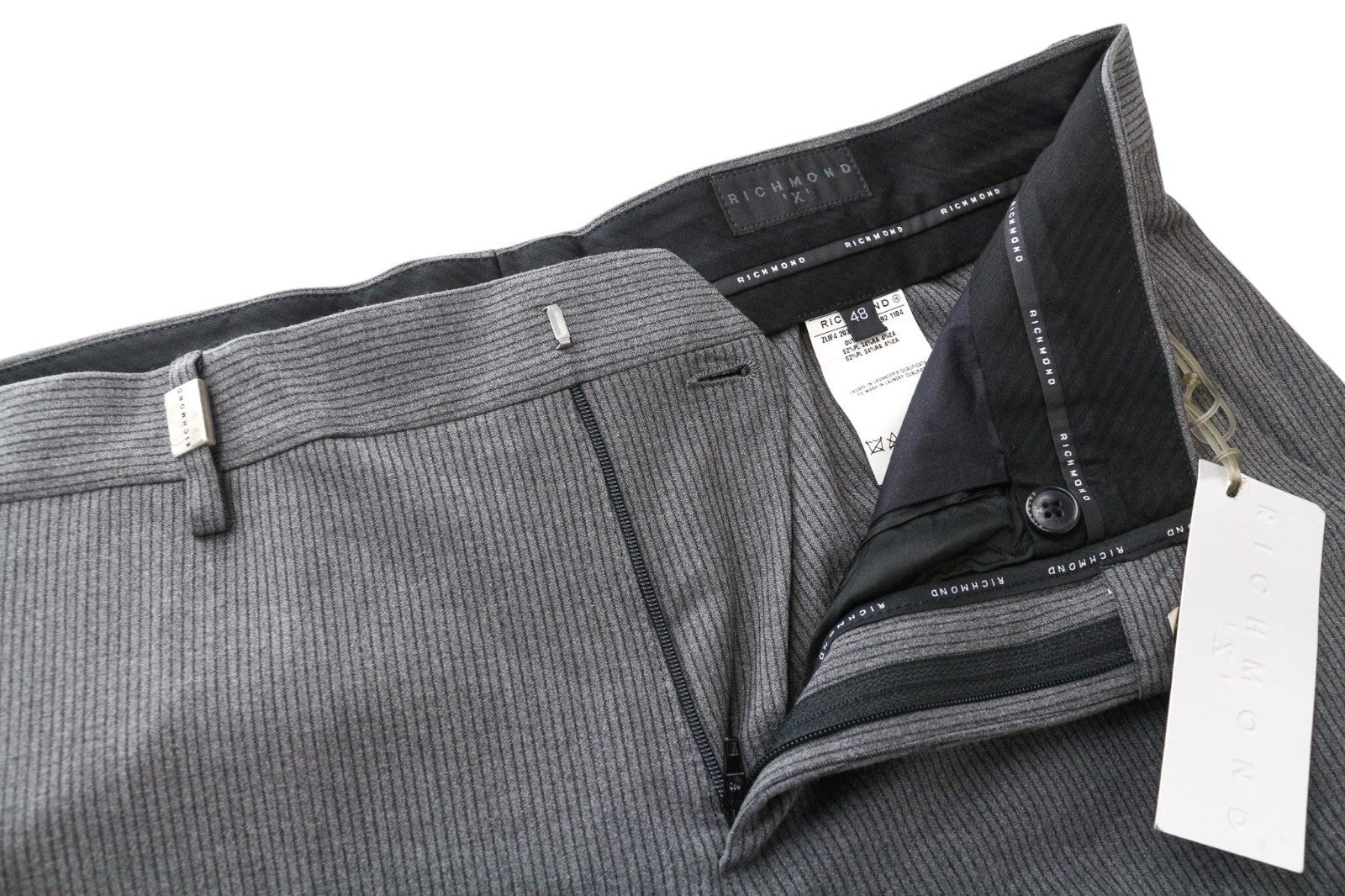 Grey Polyester Trousers
