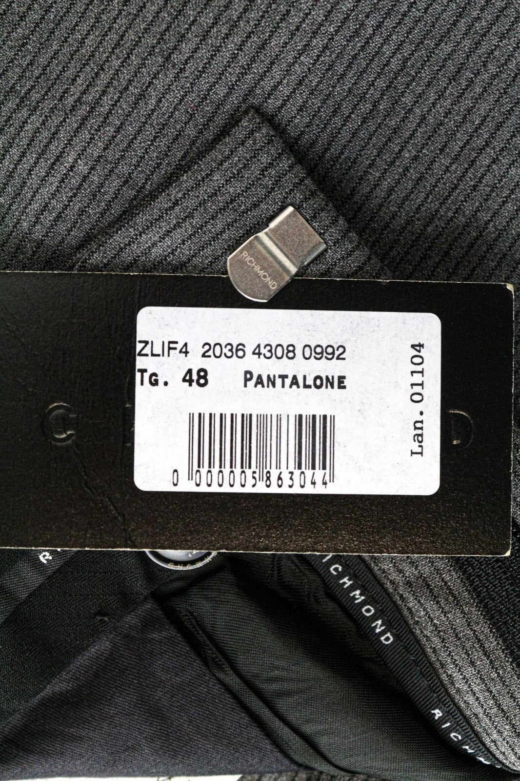 Grey Polyester Trousers