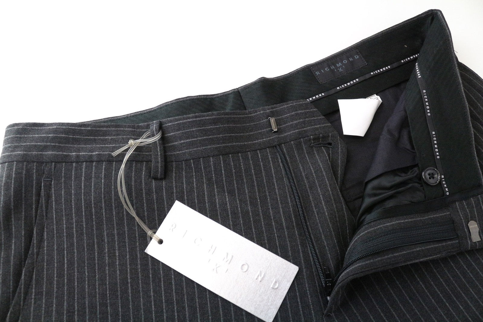 Grey Polyester Trousers
