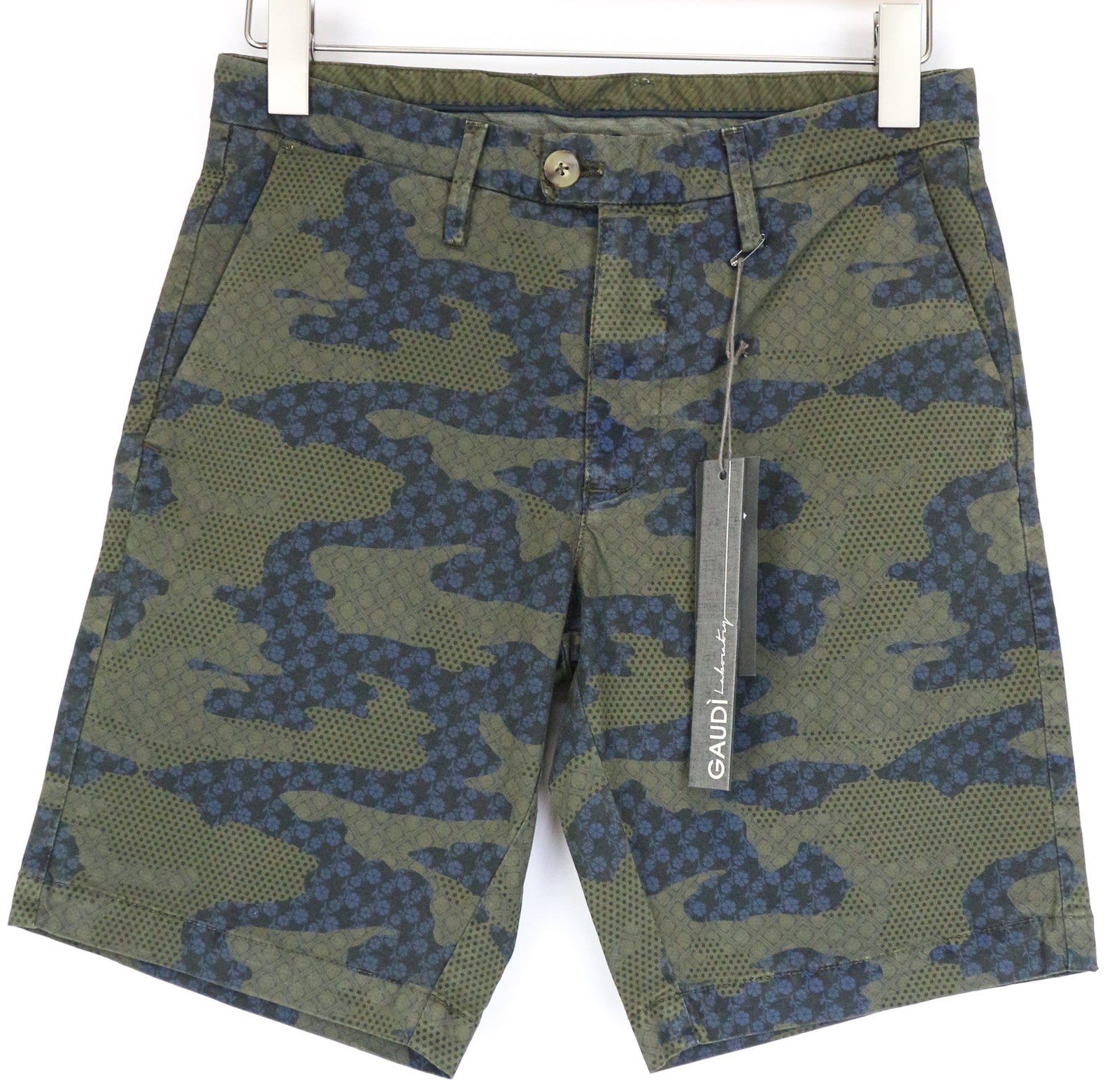 Green Twill Shorts