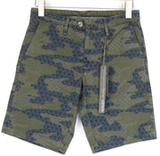 Green Twill Shorts