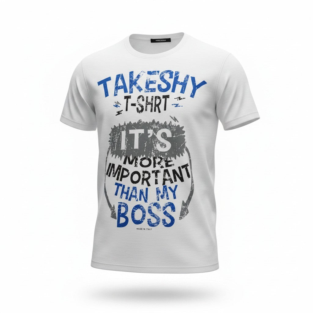 Weißes Twill-T-Shirt
