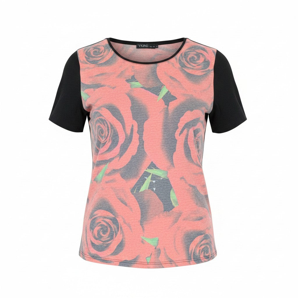 Rotes Twill-T-Shirt
