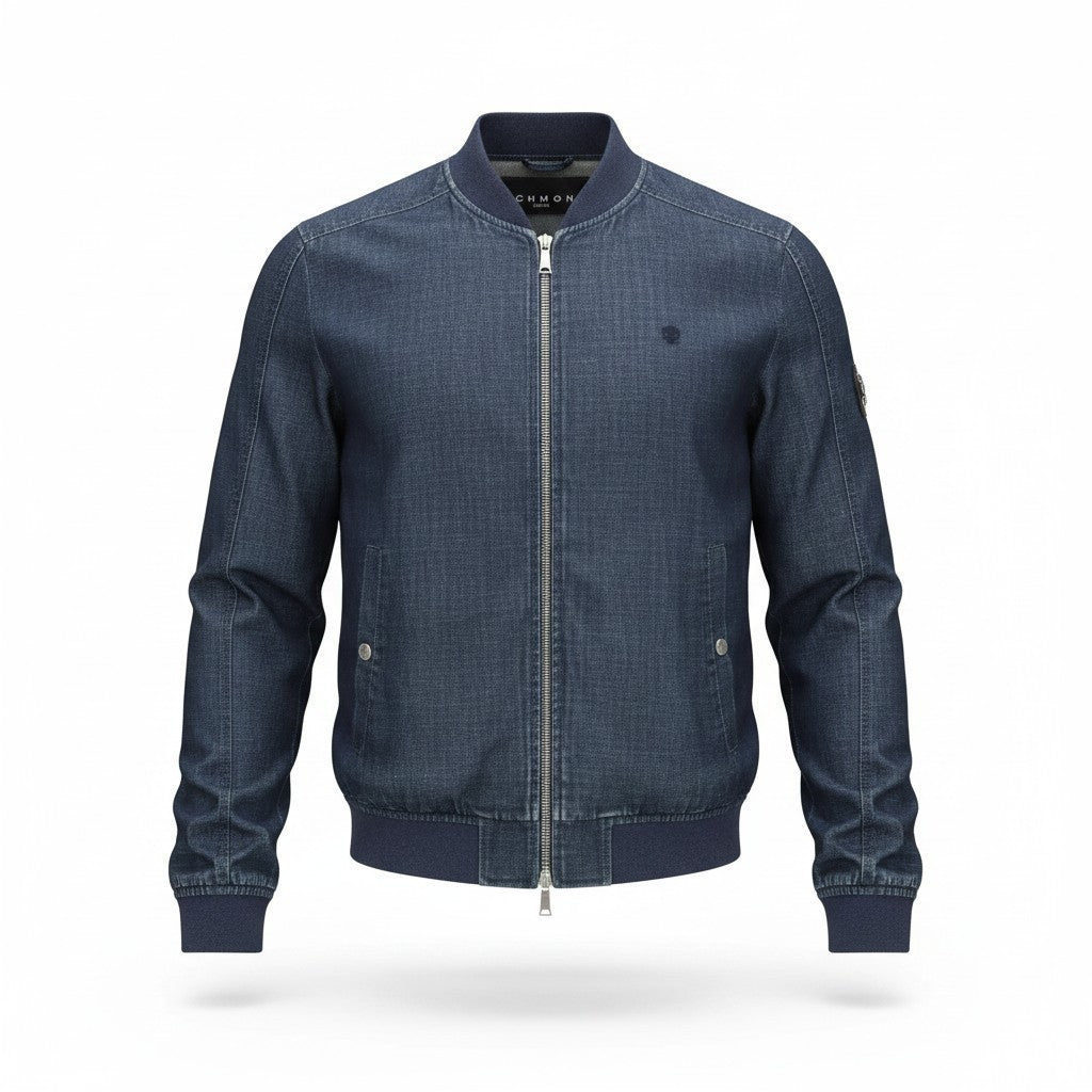 Blauer Twill-Blazer