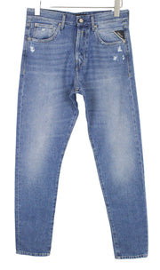 REPLAY Tinmar Men's W30/L30 Blue Tapered Fit Pure Cotton Jeans