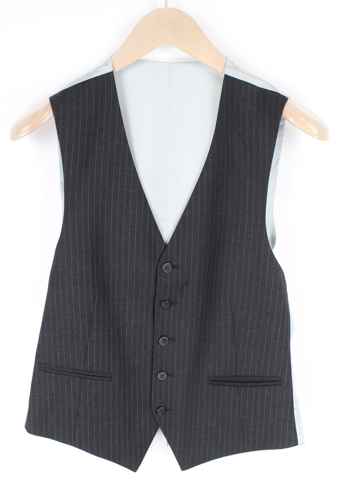 SUITSUPPLY Lazio Men's Grey Wool Slim 2Pc Suit UK36S with Matching Waistcoat