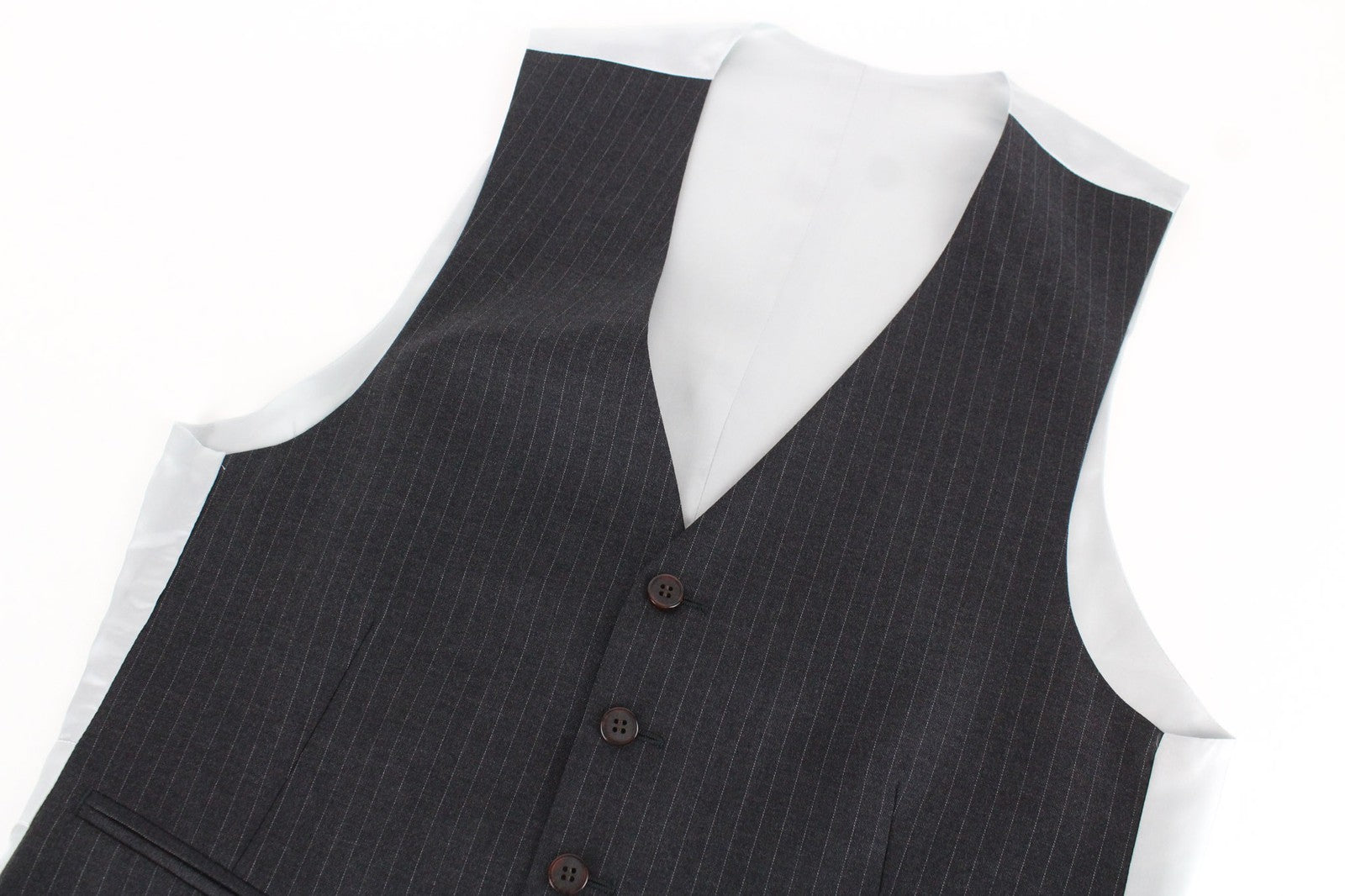 SUITSUPPLY Lazio Men's Grey Wool Slim 2Pc Suit UK36S with Matching Waistcoat