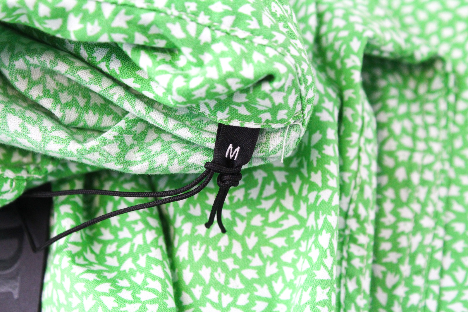 REPLAY Men's M Green Pattern Button-Up Regular Fit Long Sleeve Shirt