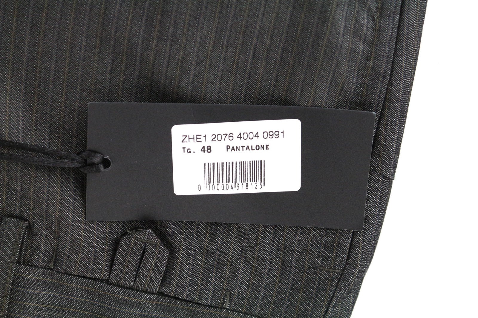 JOHN RICHMOND Men's Grey Striped Pure Cotton Classic Formal Trousers UK16