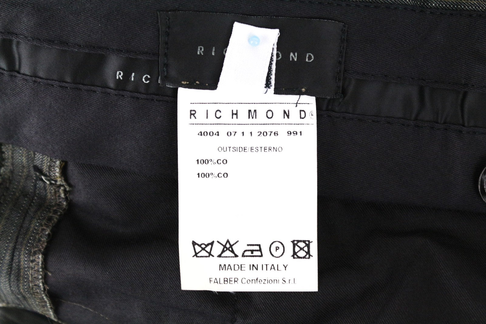 JOHN RICHMOND Men's Grey Striped Pure Cotton Classic Formal Trousers UK16