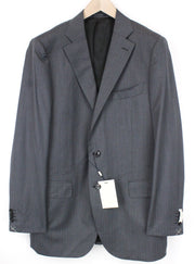 SUITSUPPLY La Spalla Men's Grey Wool Lined Single-Breasted Blazer UK48L