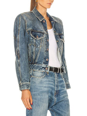 R13 Naomi Trucker Jkt Women Jacket M Kelly Heavy Weight Shoulder Pads RRP€699