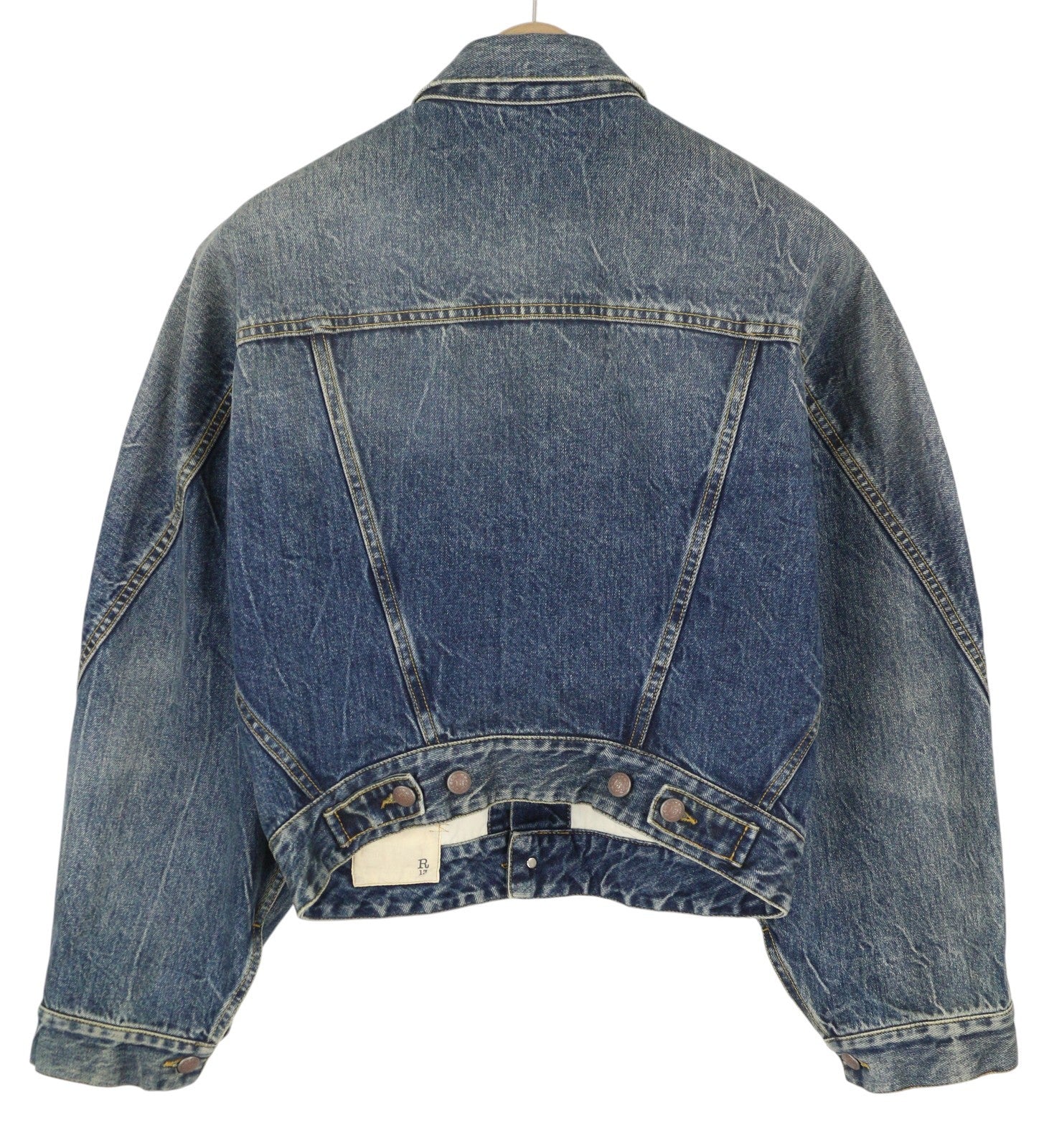 R13 Naomi Trucker Jkt Women Jacket M Kelly Heavy Weight Shoulder Pads RRP€699