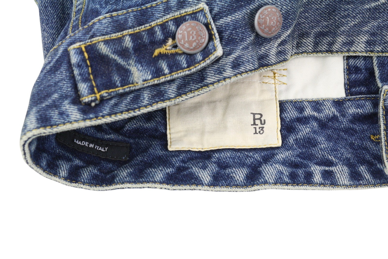 R13 Naomi Trucker Jkt Women Jacket M Kelly Heavy Weight Shoulder Pads RRP€699