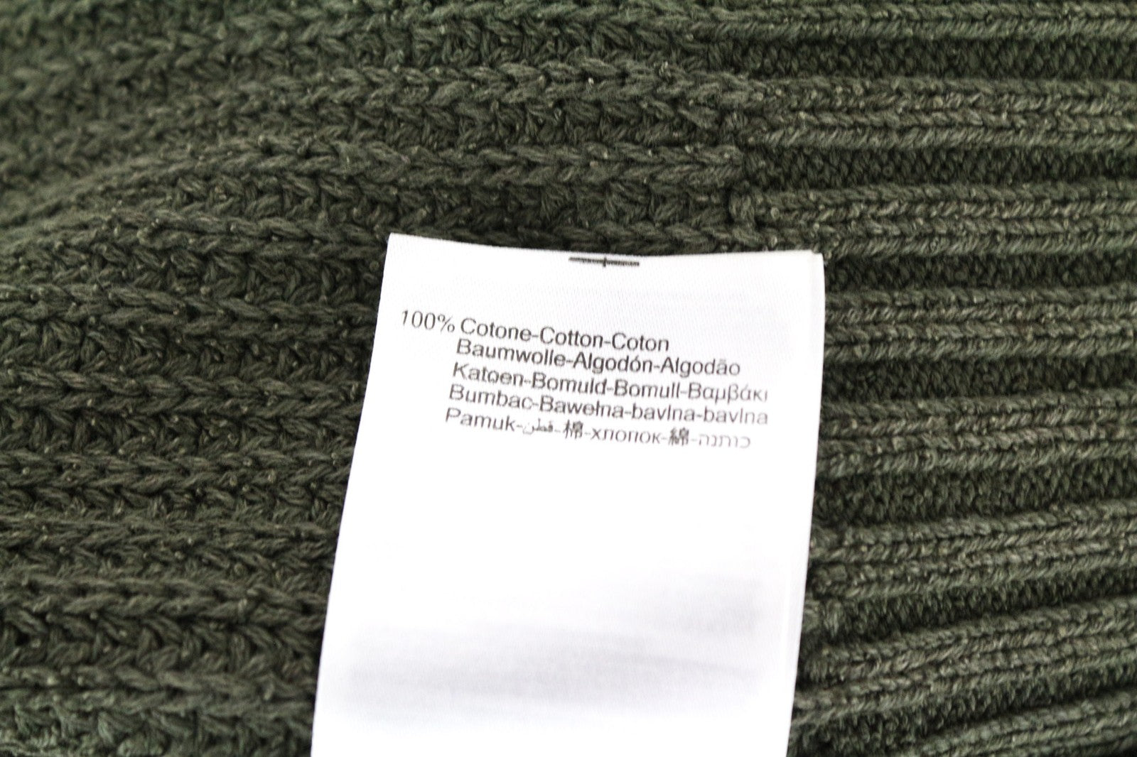 REPLAY Men's 2XL Green Cotton Pullover Knitted Sweater Long Sleeve Sweatshirt