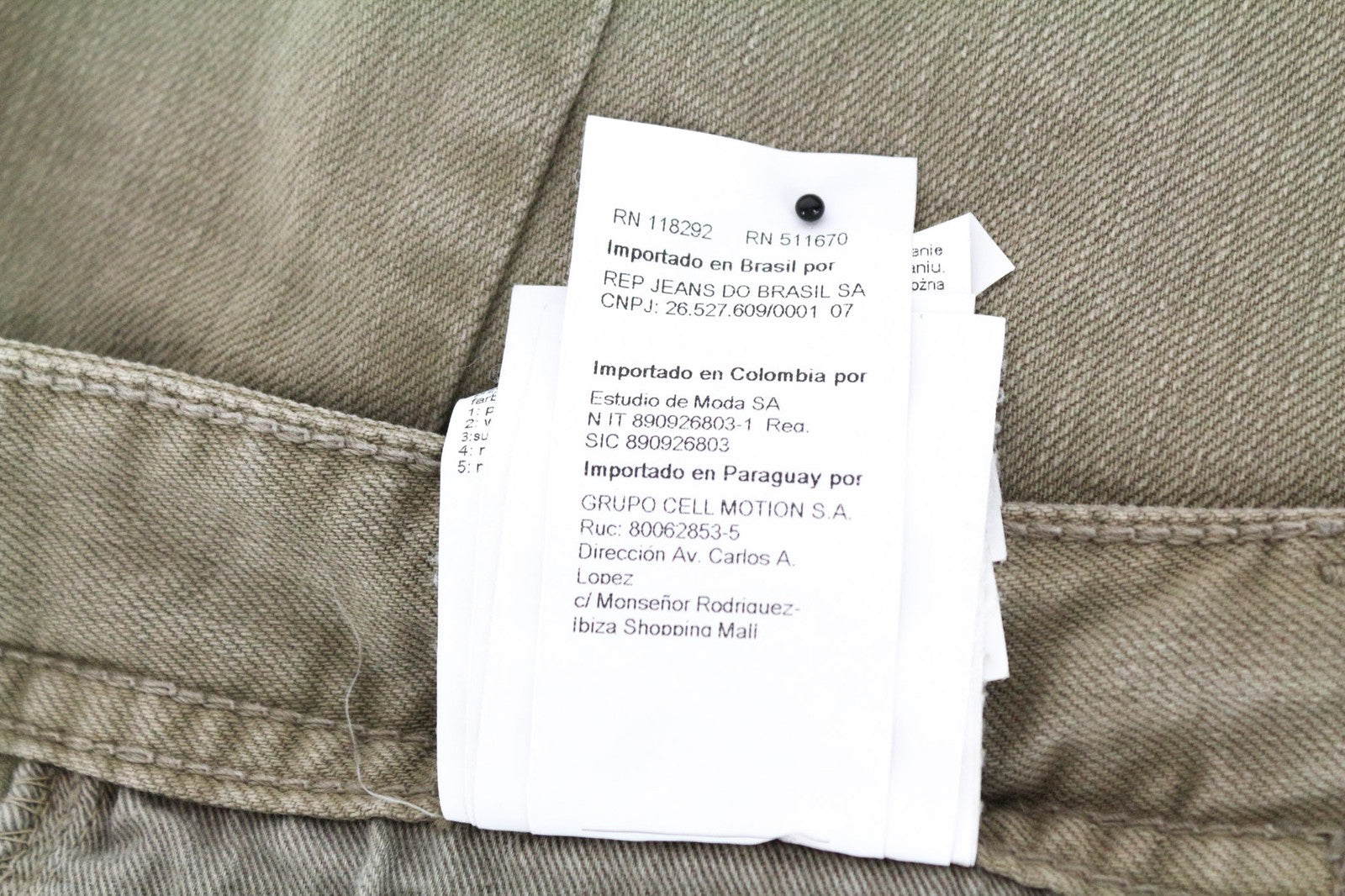 REPLAY Grover Men's Beige Brown Straight Fit Cotton Stretch Jeans W30/L32