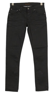 NUDIE JEANS Tight Long John Men Jeans W28/L30 Throb Organic Coated Slim Fit